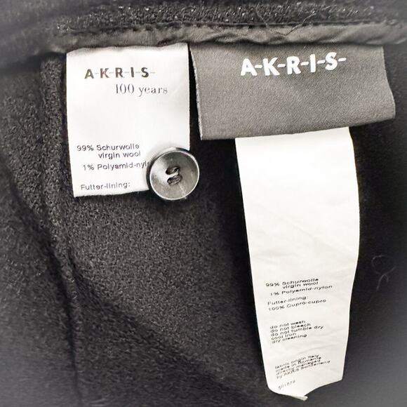 Akris Virgin Wool Flare Dress Pants Black Size 14 EUC - Picture 3 of 8
